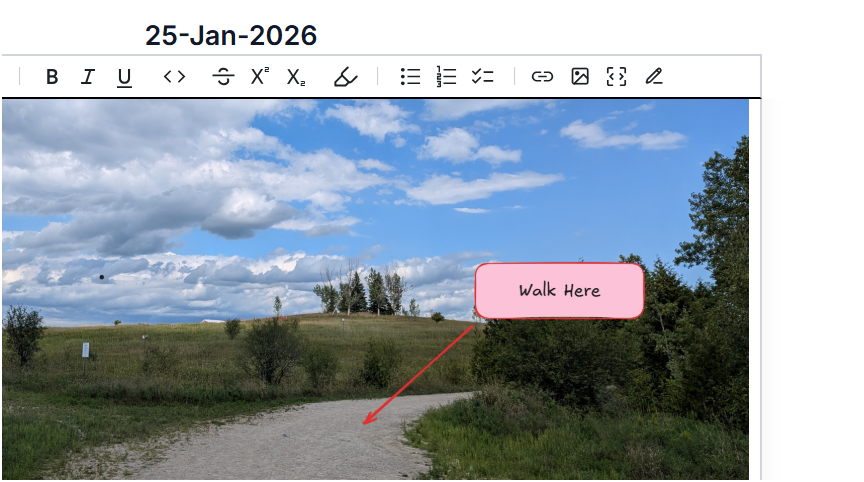 Annotate images inserted in cards